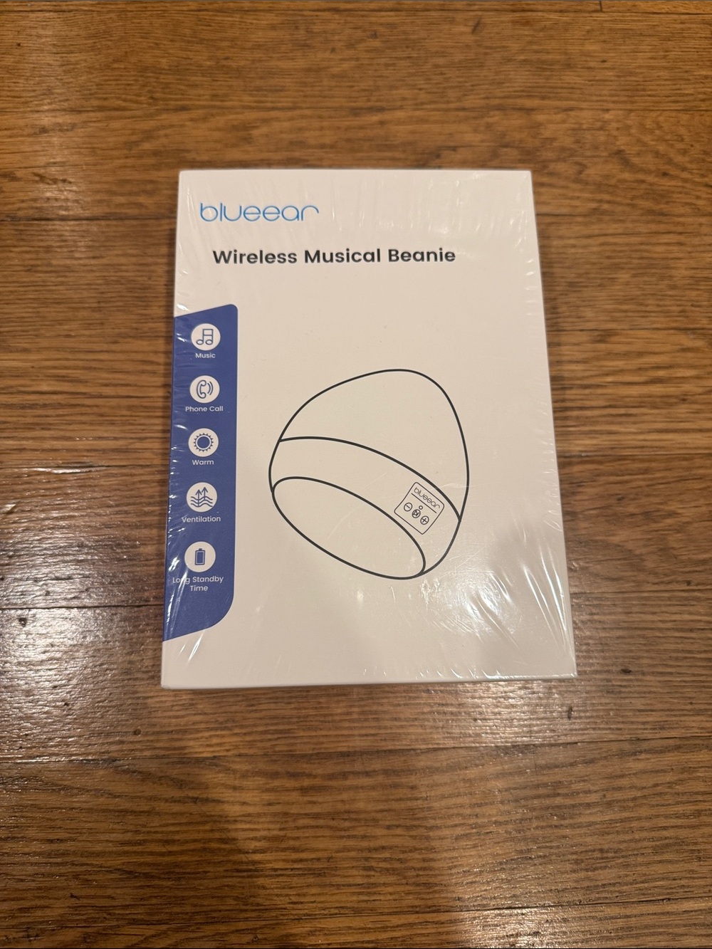 Wireless Musical Beanie — Black Over-Ear Headphones